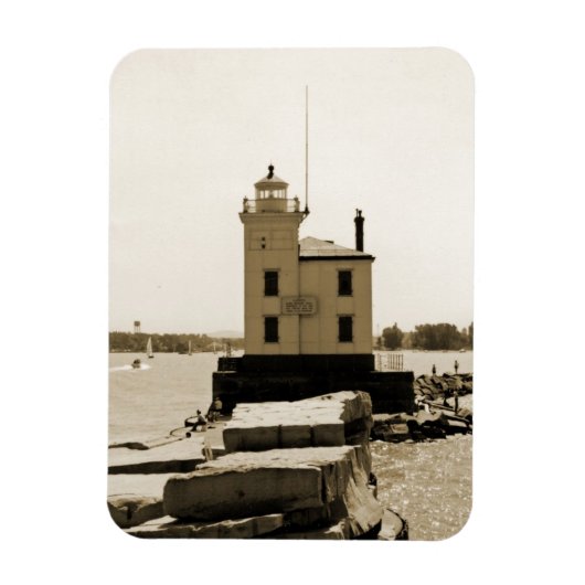 Lake Erie Lighthouse Magnet (Vertikal)