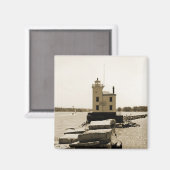 Lake Erie Lighthouse Magnet (Vorderseite/Rückseite)