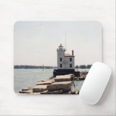 Lake Erie Lighthouse Mousepad (Mit Mouse)