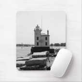 Lake Erie Lighthouse Mousepad (Mit Mouse)