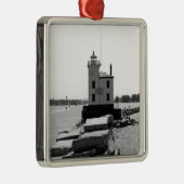 Lake Erie Lighthouse Ornament Aus Metall (Rechts)