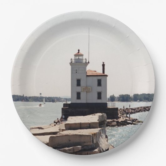 Lake Erie Lighthouse Pappteller (Vorderseite)