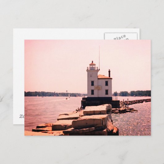 Lake Erie Lighthouse Postkarte (Vorne/Hinten)