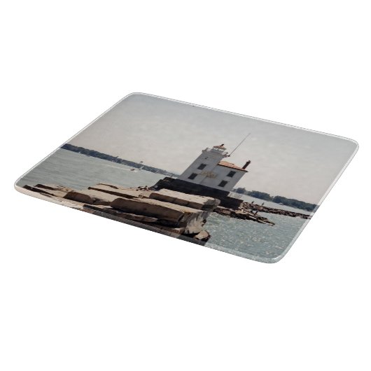 Lake Erie Lighthouse Schneidebrett (Ecke)