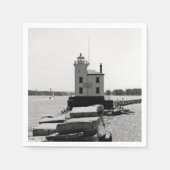 Lake Erie Lighthouse Serviette (Vorderseite)