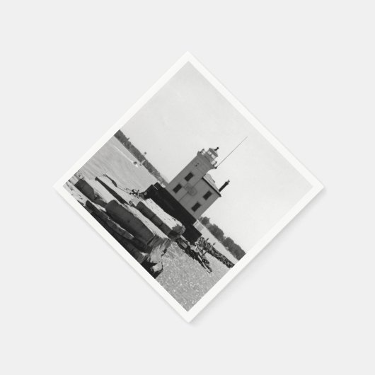 Lake Erie Lighthouse Serviette (Ecke)