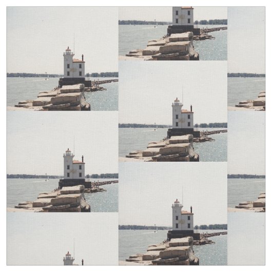Lake Erie Lighthouse Stoff (Muster)