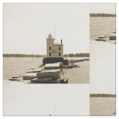 Lake Erie Lighthouse Stoff (Nahaufnahme)