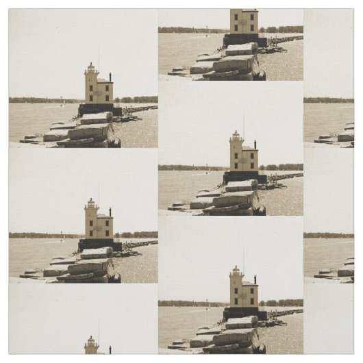 Lake Erie Lighthouse Stoff (Muster)