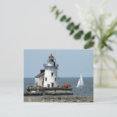 Lake Erie Lighthouse Summer Postkarte (Stehend Vorderseite)
