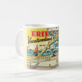 Lake Erie Map Tasse (Vorderseite Links)