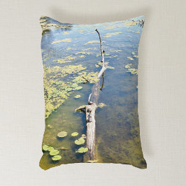 Lake Erie Metropark Turtle Log Horizontal Dekokissen