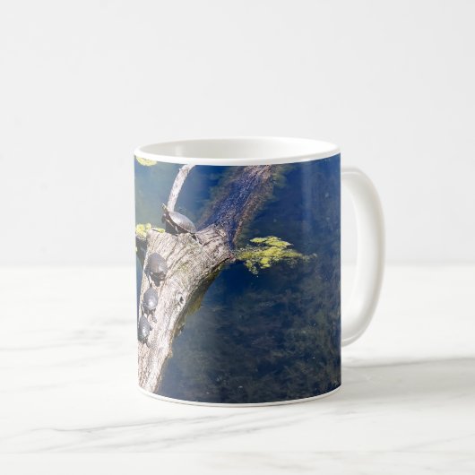 Lake Erie Metropark Turtle Log Kaffeetasse (VorderseiteRechts)