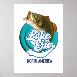 Lake Erie Nordamerika Angel-Logo Poster