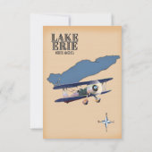 Lake Erie North America - Karte (Rückseite)