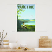 Lake Erie Ohio Pennsylvania New York Michigan Poster (Küche)