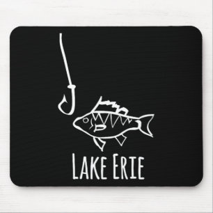 Lake Erie Pennsylvania Fischen Fischhaken Barsch T Mousepad