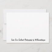 Lake Erie Sailboat Fotokarte Dankeskarte (Rückseite)