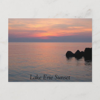 Lake Erie Sunset Postkarte
