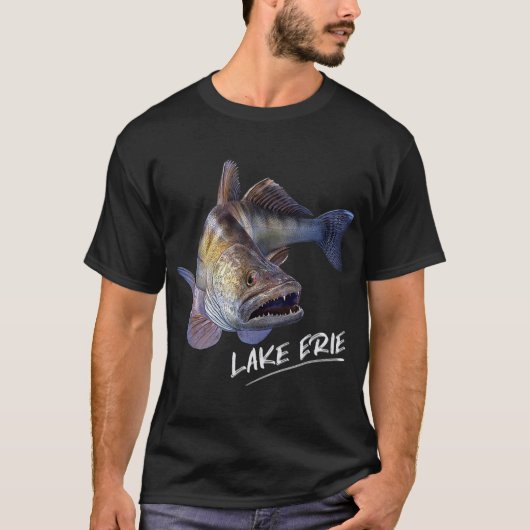 Lake Erie Walleye Fishing Fisherman T - Shirt (Vorderseite)