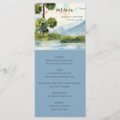 Lake Evergreen Watercolor Menükarte (Vorderseite)