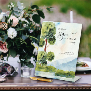 Lake Evergreen Watercolor Wedbook Sockelschild