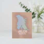 Lake Eyre Australia Kartenposter Postkarte (Stehend Vorderseite)