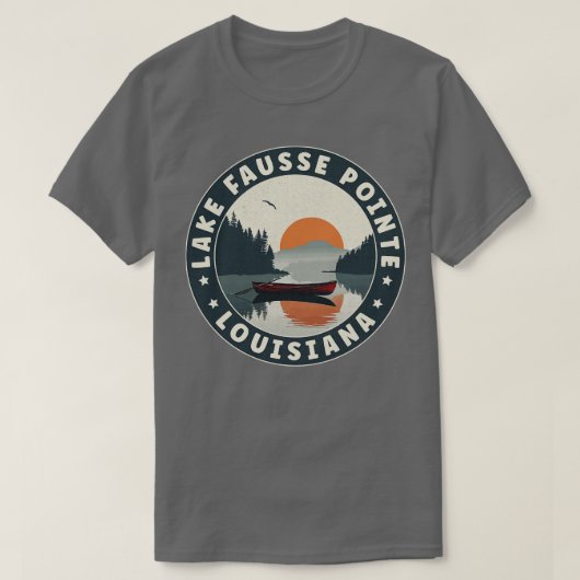 Lake Fausse Pointe Louisiana Sunset TShirt (Design vorne)