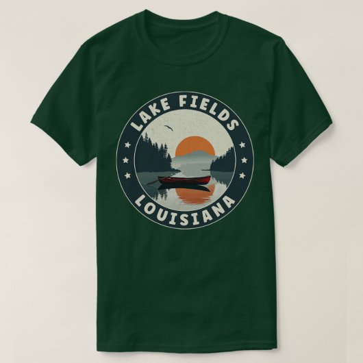 Lake Fields Louisiana Sunset TShirt (Design vorne)