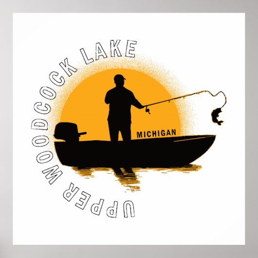 Lake Fishing Michigan Poster (Vorne)
