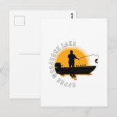 Lake Fishing Michigan Postkarte (Vorne/Hinten)