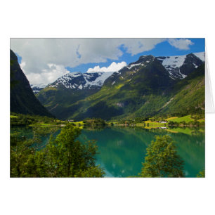 Lake Floen landschaftlich, Norwegen
