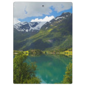 Lake Floen landschaftlich, Norwegen Klemmbrett (Rückseite)