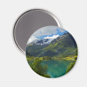 Lake Floen landschaftlich, Norwegen Magnet (Vorderseite/Rückseite)