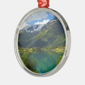 Lake Floen landschaftlich, Norwegen Ornament Aus Metall (Links)