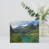 Lake Floen landschaftlich, Norwegen Postkarte (Stehend Vorderseite)