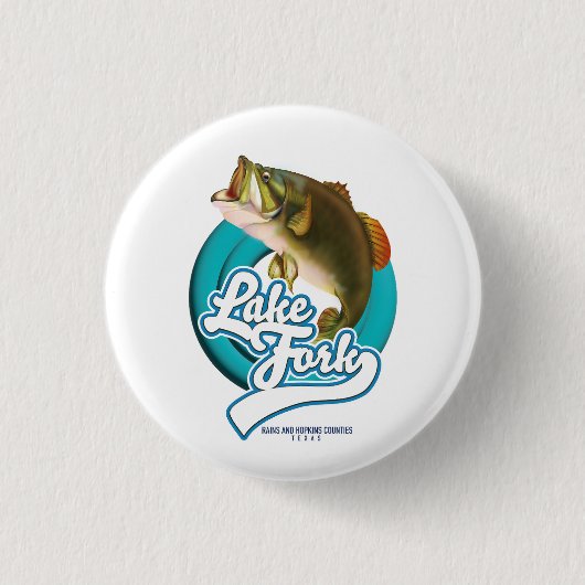 Lake Fork Texas Fishing-Logo. Button (Vorderseite)