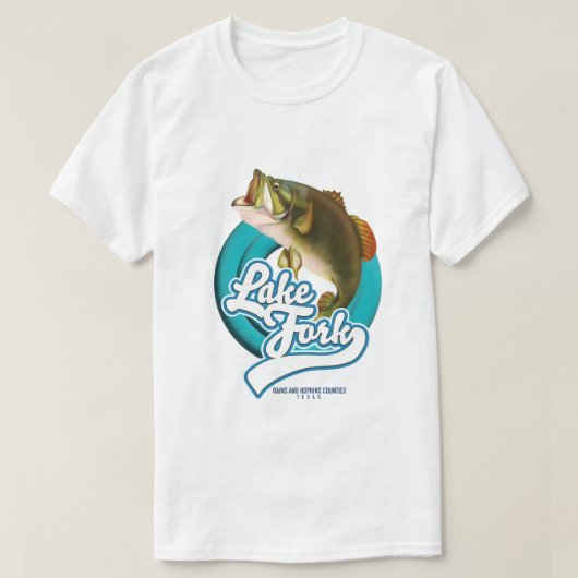 Lake Fork Texas Fishing-Logo. T-Shirt (Design vorne)