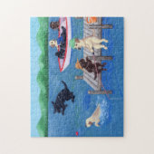 Lake Fun Labradors Puzzle (Vertikal)