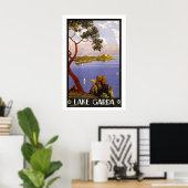 Lake Garda Italy Vintage Travel Poster (Heimbüro)