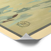 Lake Garda Italy Vintage Travel Poster (Ecke)