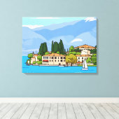 Lake Garda San Vigilio view canvas print Leinwanddruck (Insitu (Holzboden))