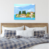 Lake Garda San Vigilio view canvas print Leinwanddruck (Insitu (Schlafzimmer))