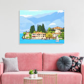 Lake Garda San Vigilio view canvas print Leinwanddruck (Insitu (Wohnzimmer))