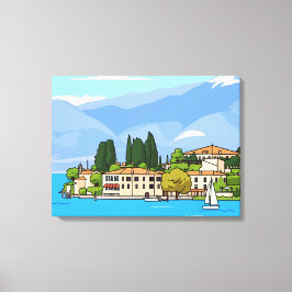 Lake Garda San Vigilio view canvas print Leinwanddruck