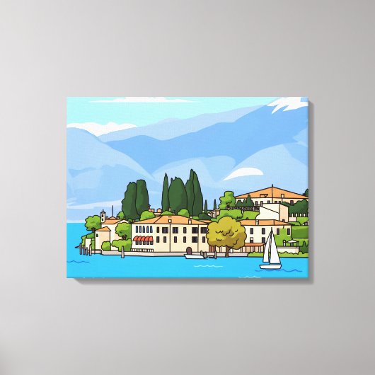 Lake Garda San Vigilio view canvas print Leinwanddruck (Vorderseite)