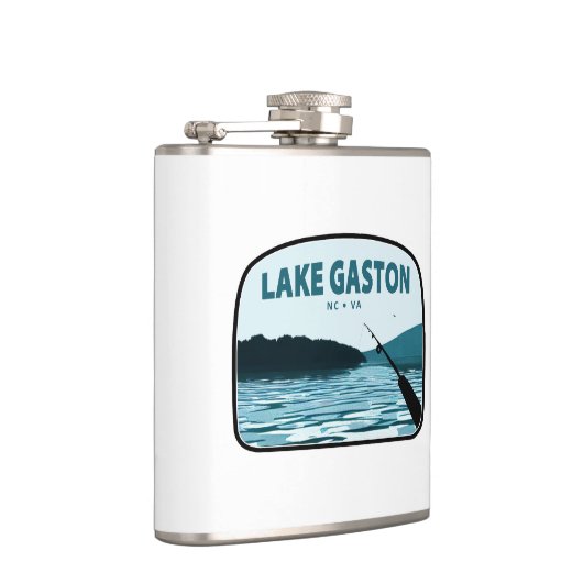 Lake Gaston North Carolina Virginia Angelrute Flachmann (Rechts)