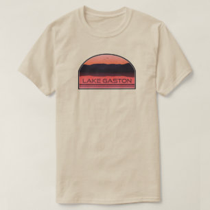 Lake Gaston North Carolina Virginia Roter Sonnenau T-Shirt