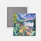 Lake Geneva by artist Ilya Mashkov Magnet (Vorderseite/Rückseite)