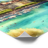 Lake Geneva Watercolor Poster (Ecke)